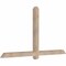 Ekena Millwork Eugene Smooth Timber Gable Bracket, Douglas Fir, 72"W x 39"H x 3 1/2"D x 3 1/2"F, 13/12 Pitch GBW072X39X0404EUG00SDF - alternate 3